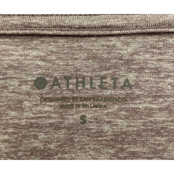 Athleta Uptempo Top Long Sleeve Purple Heather Small S - Picture 3 of 4